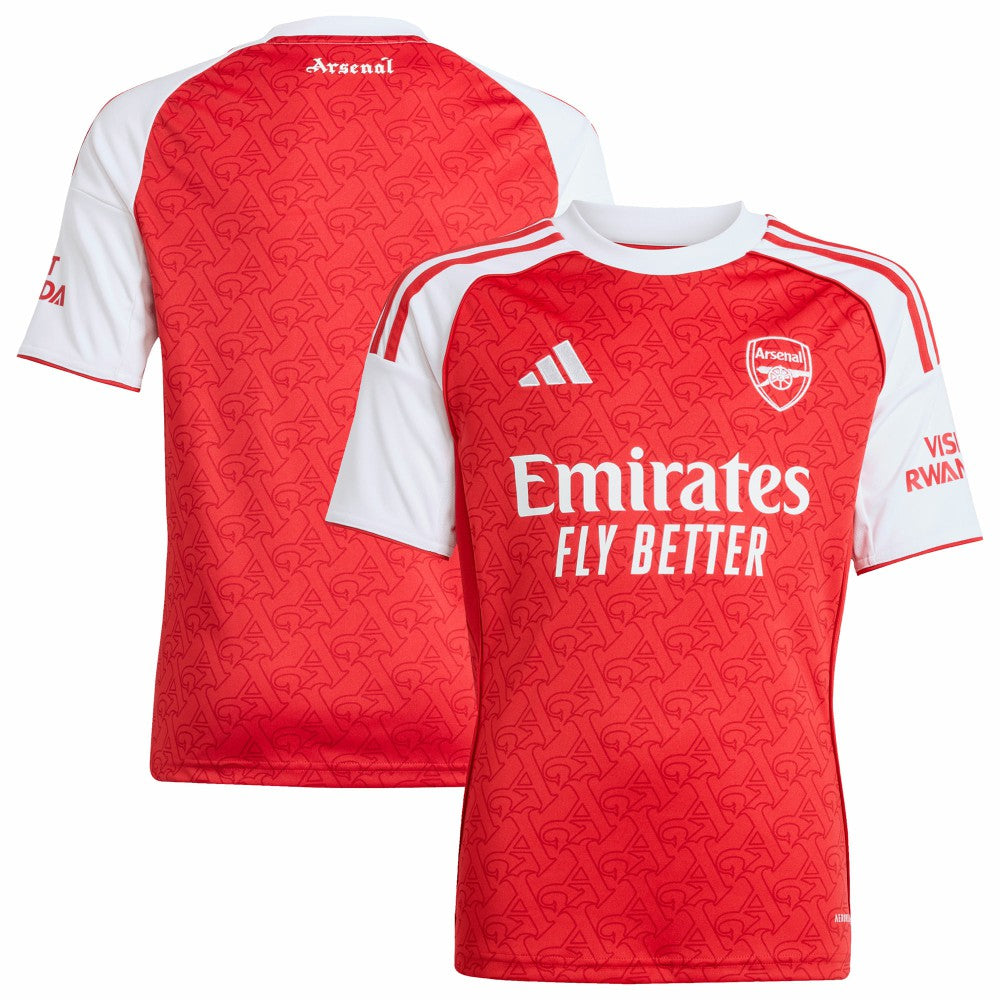 Arsenal Youth 2025/26 Home Replica Jersey Red - Adidas