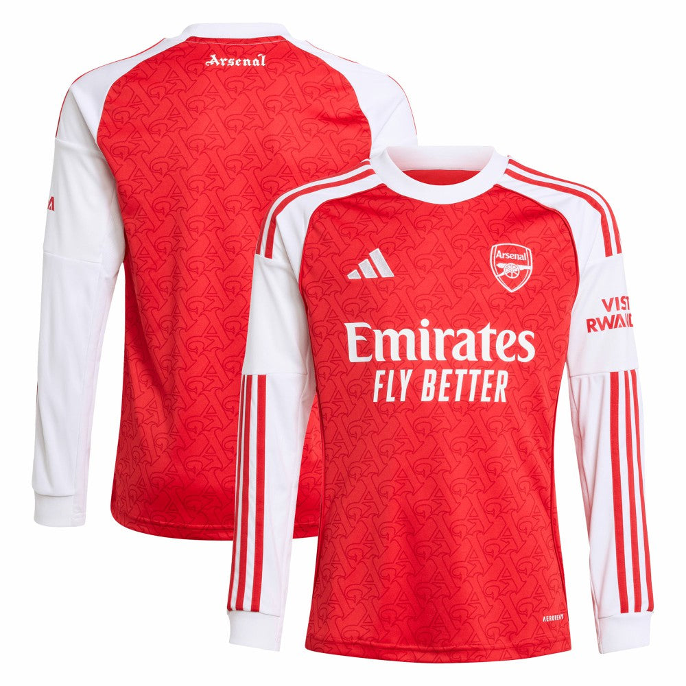 Arsenal Youth 2025/26 Home Replica Long Sleeve Jersey Red - Adidas outlet