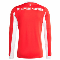 Bayern Munich 2025/26 Home Replica Long Sleeve Jersey Red - Adidas