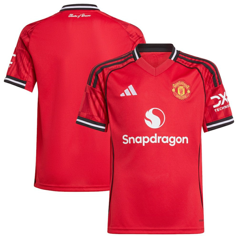 Manchester United Youth Home 2025/26 Replica Jersey Red - Adidas outlet