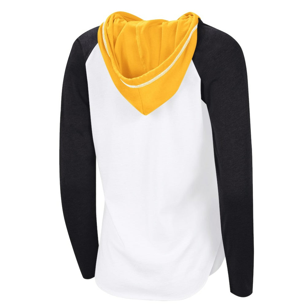 Boston Bruins G-III 4Her by Carl Banks Women's MVP Hooded Long-Sleeve T-Shirt - White - NHL 203109360