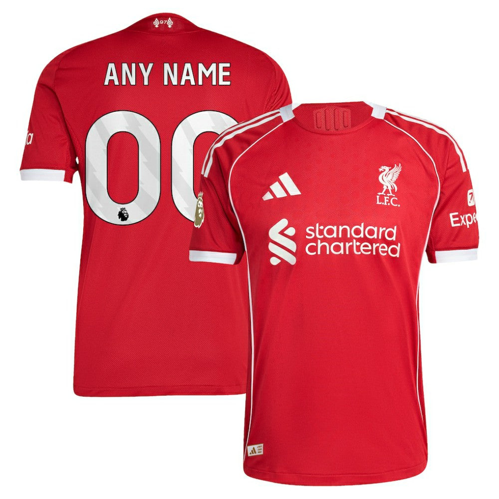 Liverpool 2025/26 Home Custom Jersey Red - Adidas