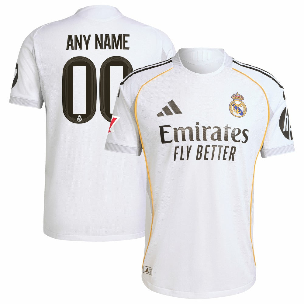 Real Madrid 2025/26 Home Custom Jersey White - Adidas Discount