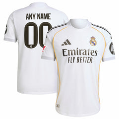 Real Madrid 2025/26 Home Custom Jersey White - Adidas Discount