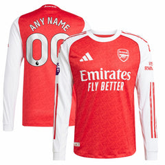 Arsenal 2025/26 Home Long Sleeve Custom Jersey Red - Adidas sale