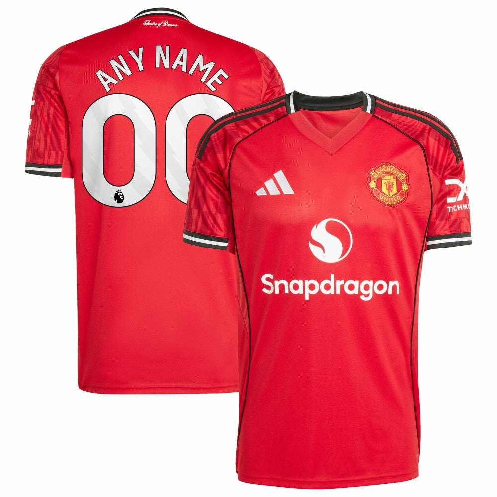 Manchester United Home 2025/26 Custom Replica Jersey Red - Adidas cheap