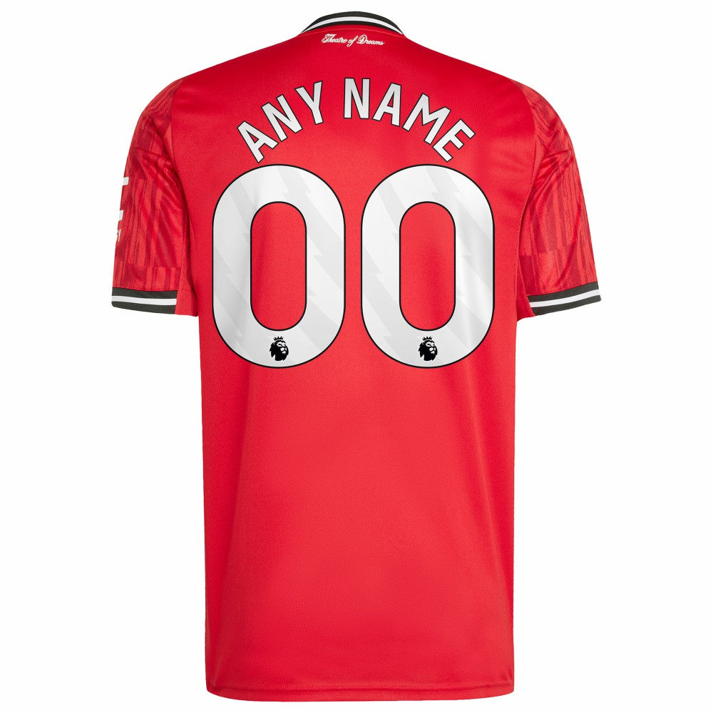 Manchester United Home 2025/26 Custom Replica Jersey Red - Adidas cheap