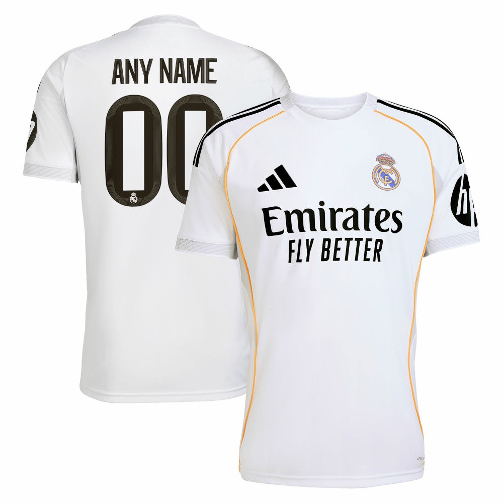 Real Madrid 2025/26 Home Replica Custom Jersey White - Adidas outlet