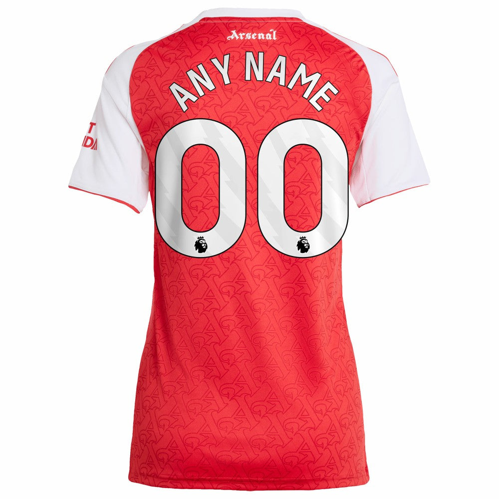 Arsenal Women's 2025/26 Home Replica Custom Jersey Red - Adidas cheap