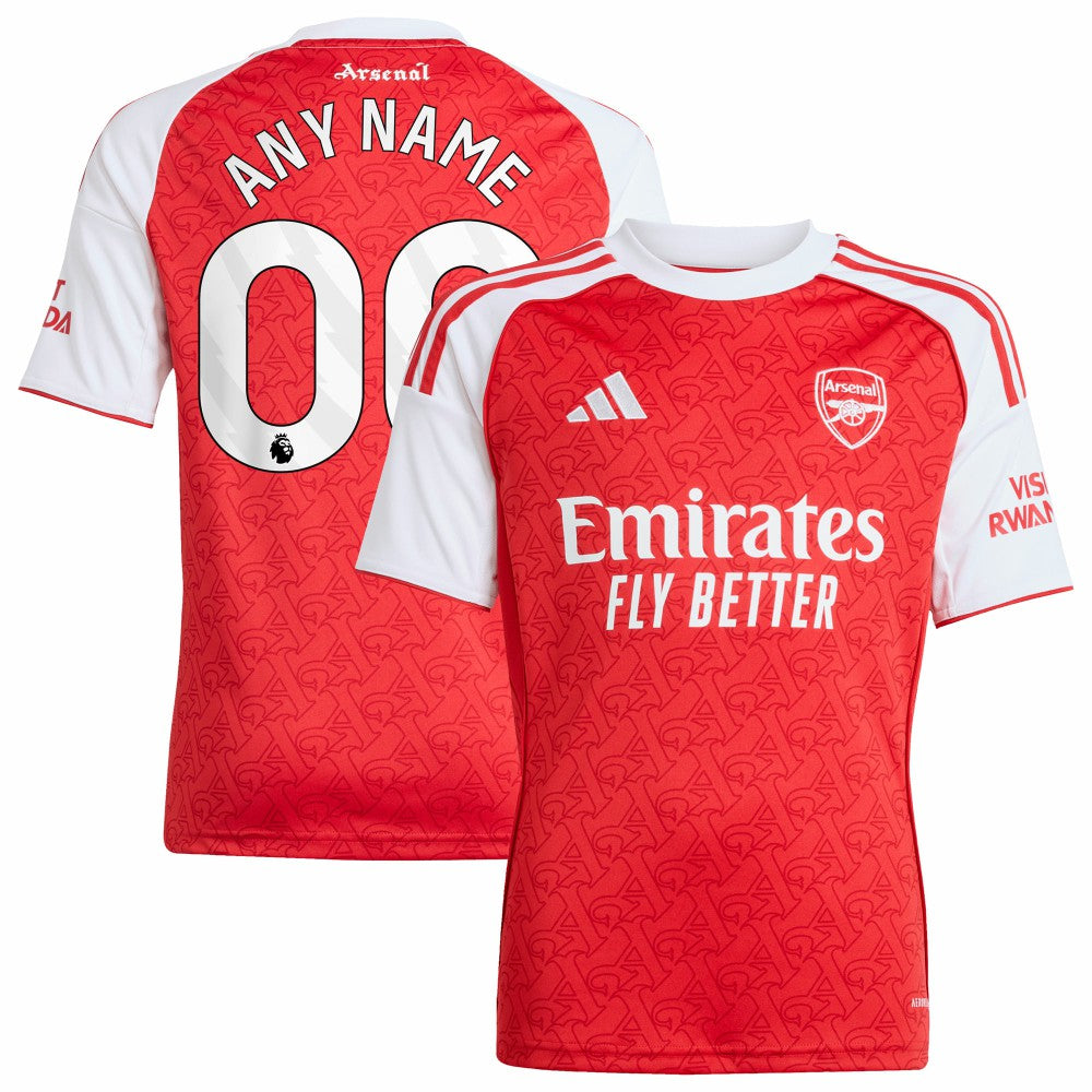 Arsenal Youth 2025/26 Home Replica Custom Jersey Red - Adidas outlet