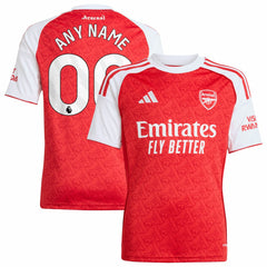 Arsenal Youth 2025/26 Home Replica Custom Jersey Red - Adidas outlet