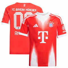 Bayern Munich Youth 2025/26 Home Replica Custom Jersey Red - Adidas for sale