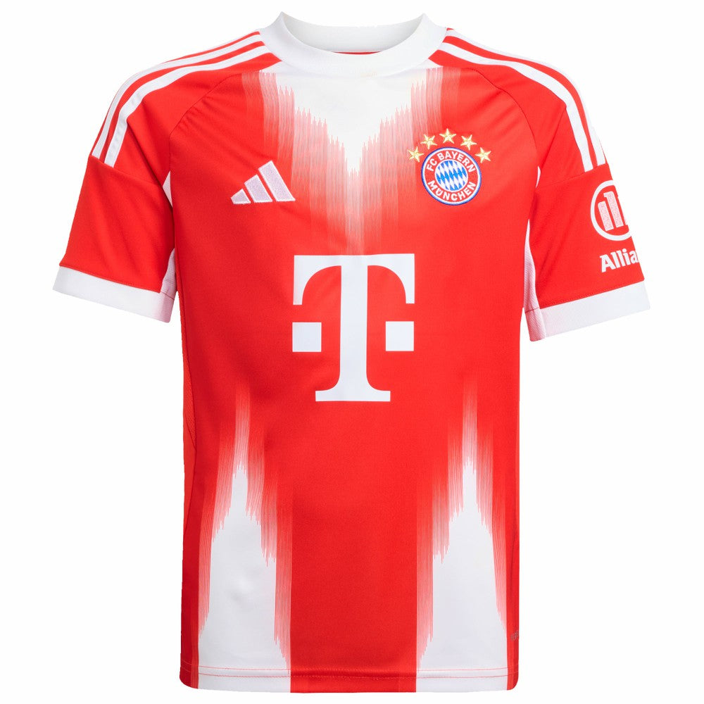 Bayern Munich Youth 2025/26 Home Replica Custom Jersey Red - Adidas for sale