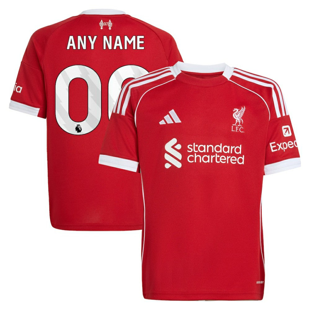 Liverpool Youth 2025/26 Home Custom Replica Jersey Red - Adidas