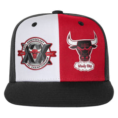 Chicago Bulls Youth 20th Anniversary Duo Front Snapback Hat Black | Mitchell & Ness discount