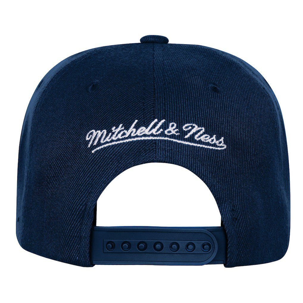 Golden State Warriors Youth 2000 All-Star Game Duo Front Snapback Hat for sale Navy | Mitchell & Ness outlet