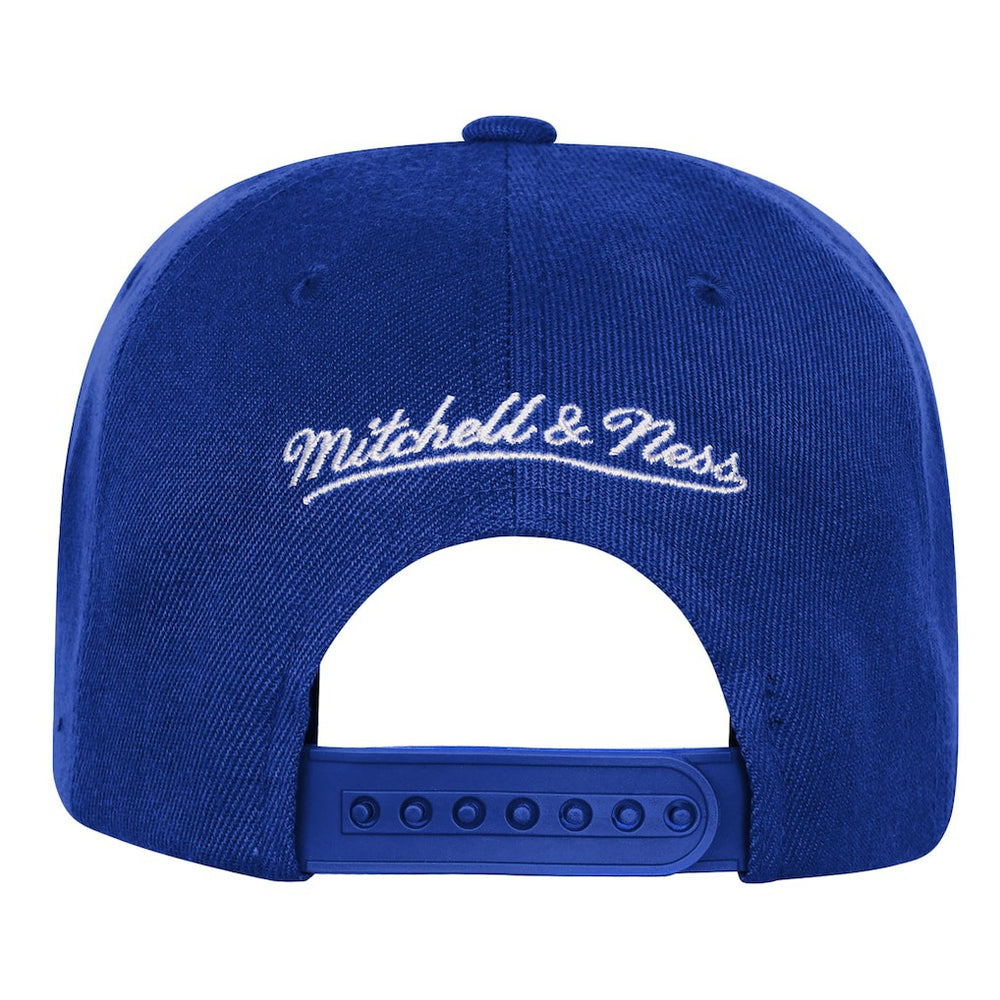 New York Knicks Youth 50th Anniversary Duo Front Snapback Hat Blue | Mitchell & Ness discount