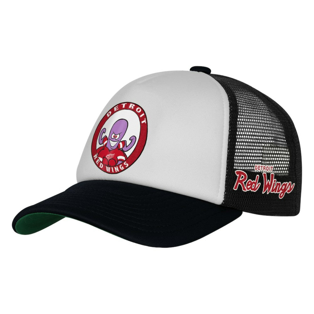 Detroit Red Wings Mitchell & Ness Youth Mascot Adjustable Trucker Hat - White - NHL 203109690