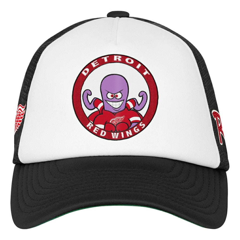 Detroit Red Wings Mitchell & Ness Youth Mascot Adjustable Trucker Hat - White - NHL 203109690