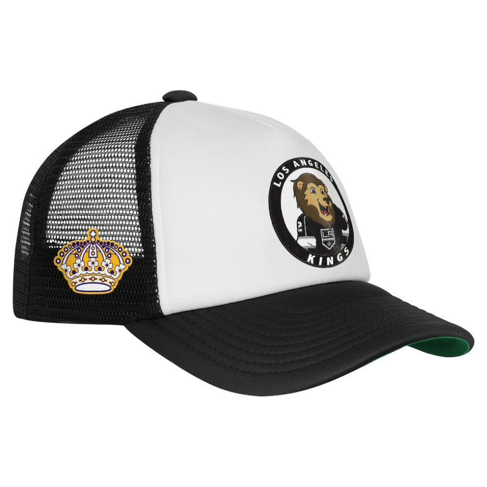 Los Angeles Kings Mitchell & Ness Youth Mascot Adjustable Trucker Hat - White - NHL 203109691