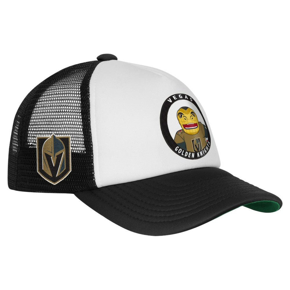 Vegas Golden Knights Mitchell & Ness Youth Mascot Adjustable Trucker Hat - White - NHL 203109698