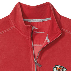 Kansas City Chiefs Big & Tall Montego Bay Half-Zip Pullover Red