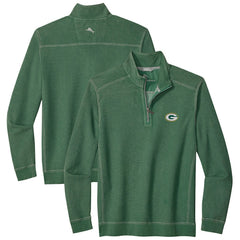 Green Bay Packers Big & Tall Montego Bay Half-Zip Pullover Green