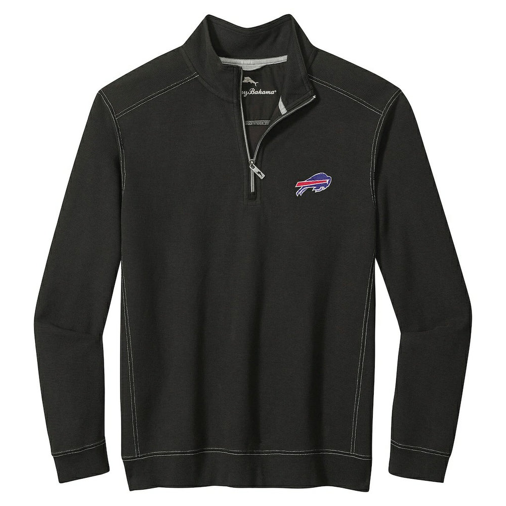 Buffalo Bills Big & Tall Montego Bay Half-Zip Pullover Black