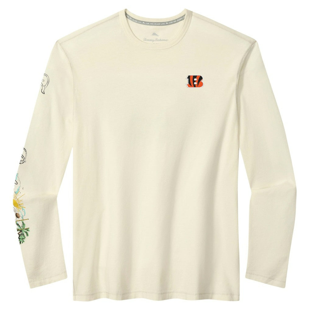 Cincinnati Bengals Oasis Endzone Lux Long Sleeve T-Shirt Cream