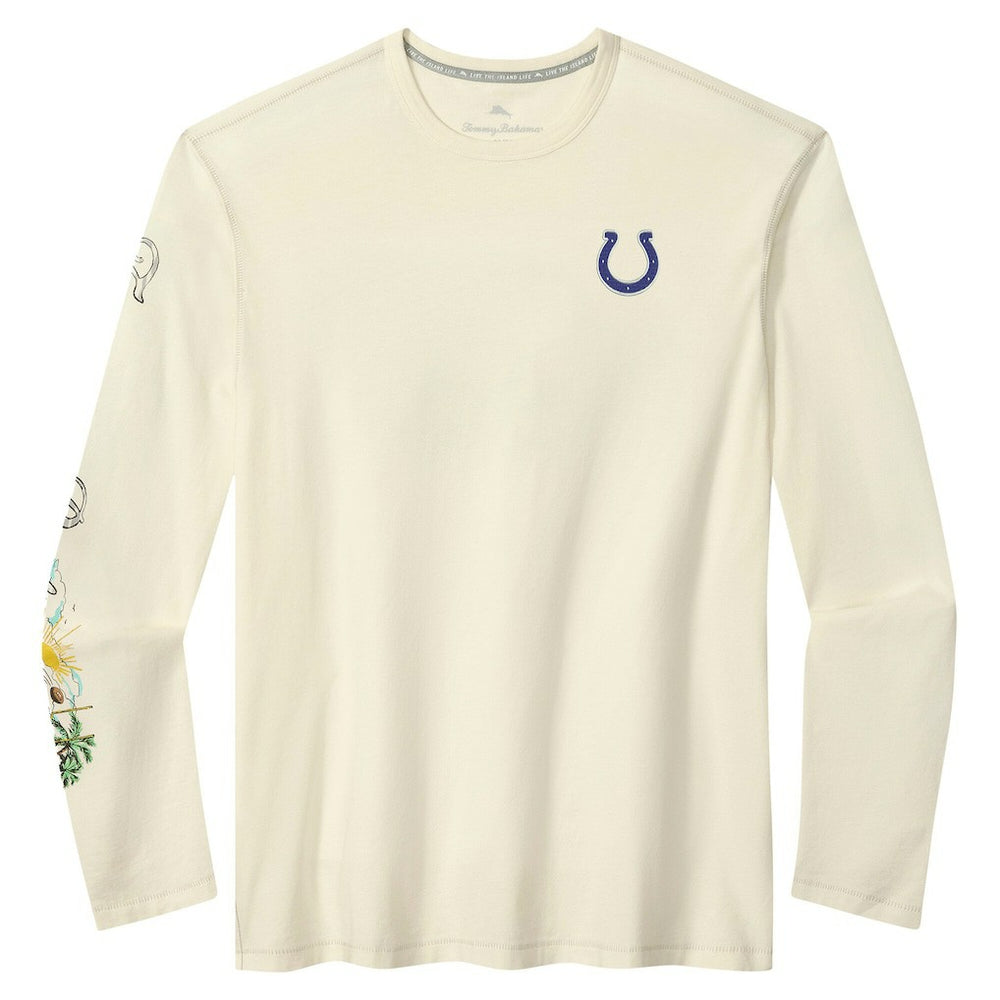 Indianapolis Colts Oasis Endzone Lux Long Sleeve T-Shirt Cream