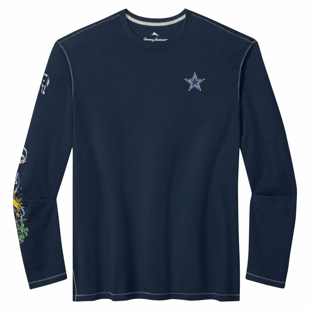 Dallas Cowboys Oasis Endzone Lux Long Sleeve T-Shirt Navy