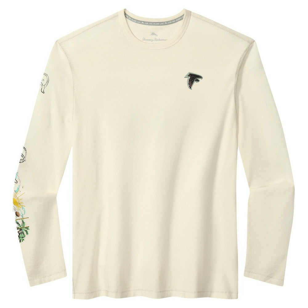 Atlanta Falcons Oasis Endzone Lux Long Sleeve T-Shirt Cream
