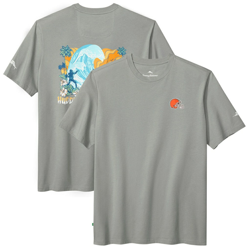 Cleveland Browns Huddle & Hang Tens T-Shirt Gray