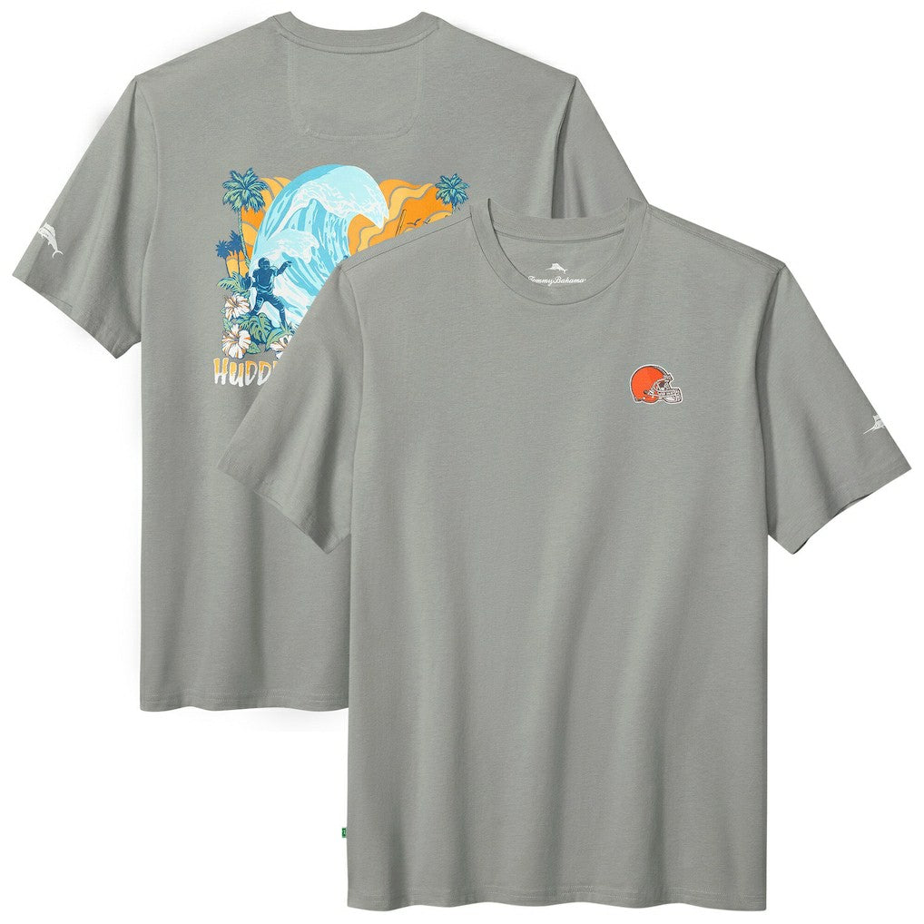 Cleveland Browns Huddle & Hang Tens T-Shirt Gray