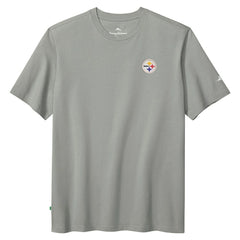 Pittsburgh Steelers Huddle & Hang Tens T-Shirt Gray