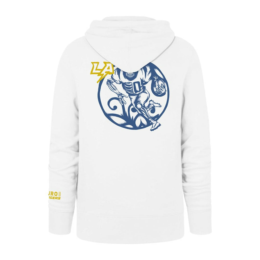 47 brand Los Angeles Chargers '47 La Familia Headline Pullover Hoodie White
