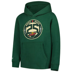 Minnesota Wild Mitchell & Ness Youth 25 Year Hoodie - Green - NHL 203110437