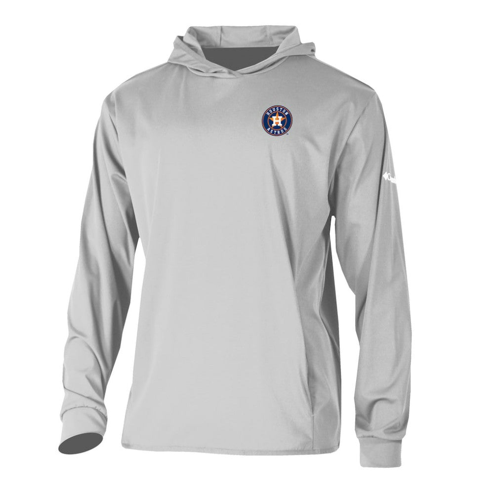 Houston Astros Columbia Long Drive Pullover Hoodie - Gray - Columbia on Sale