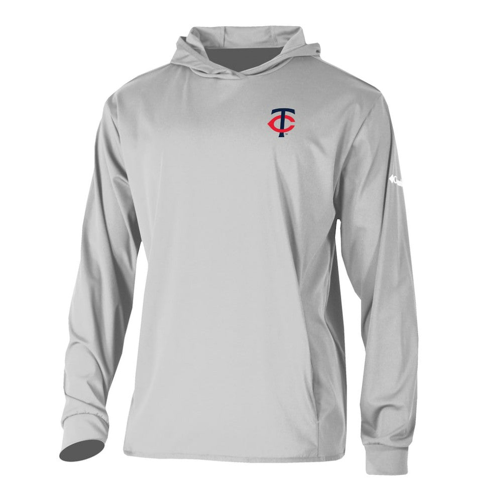 Minnesota Twins Columbia Long Drive Pullover Hoodie - Gray - Columbia Lifestyle