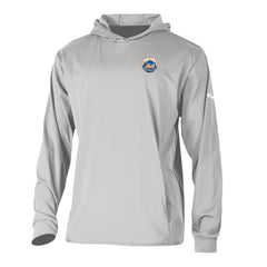 New York Mets Columbia Long Drive Pullover Hoodie - Gray - Columbia Online