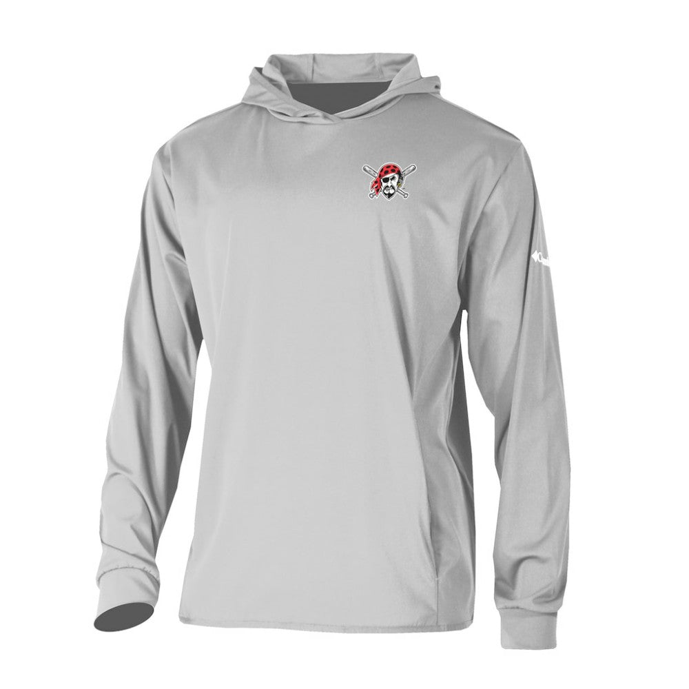Pittsburgh Pirates Columbia Long Drive Pullover Hoodie - Gray - Columbia Online