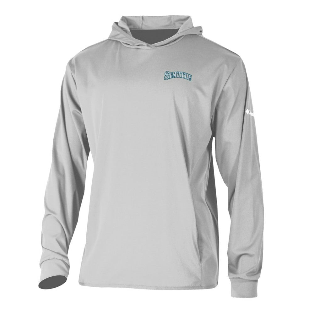 Seattle Mariners Columbia Long Drive Pullover Hoodie - Gray - Columbia Online