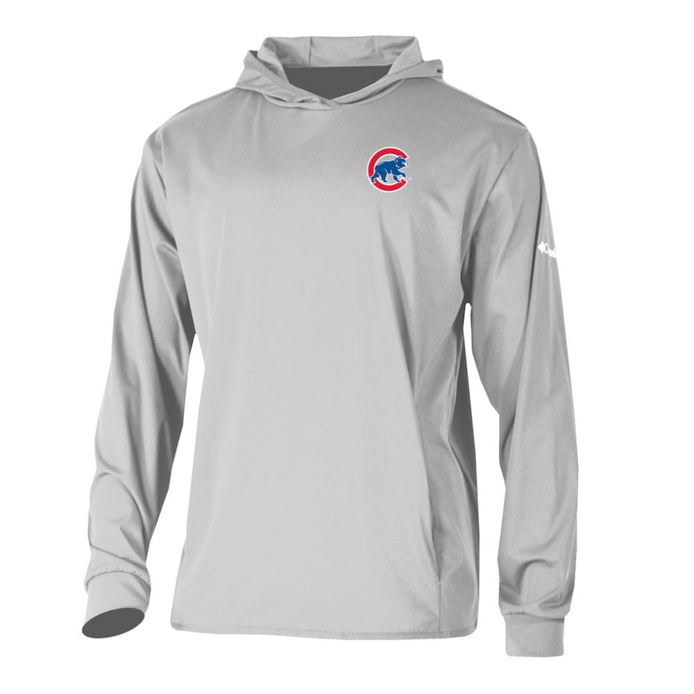 Chicago Cubs Columbia Long Drive Pullover Hoodie - Gray - Columbia Online