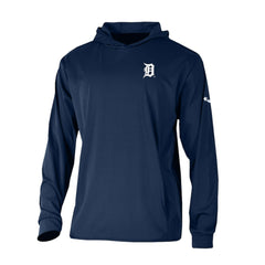 Detroit Tigers Columbia Long Drive Pullover Hoodie - Navy - Columbia Online