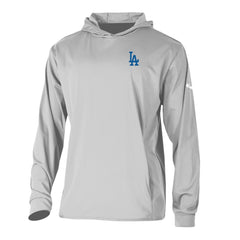 Los Angeles Dodgers Columbia Long Drive Pullover Hoodie - Gray - Columbia Sale