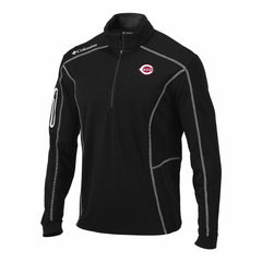 Cincinnati Reds Columbia Omni-Wick Shotgun Quarter-Zip Pullover - Black - Columbia Online
