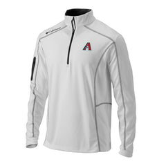 Arizona Diamondbacks Columbia Omni-Wick Shotgun Quarter-Zip Pullover - White - Columbia Discount