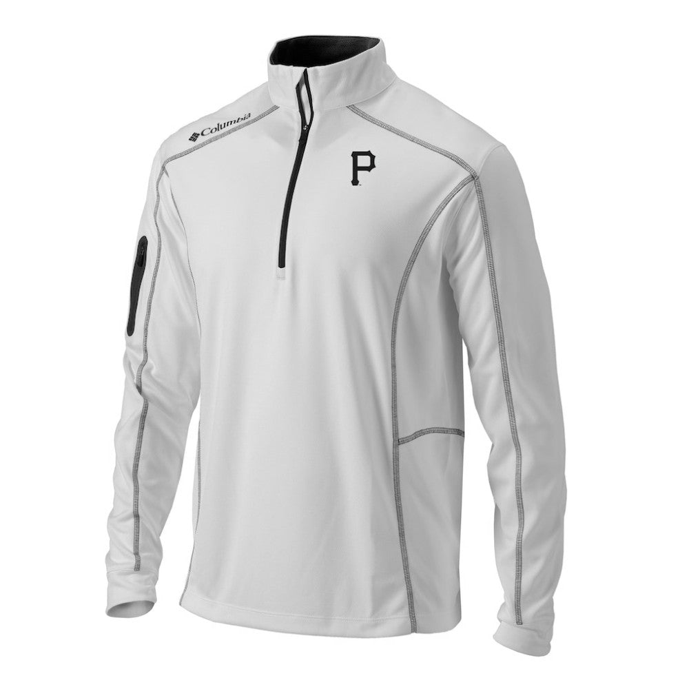 Pittsburgh Pirates Columbia Omni-Wick Shotgun Quarter-Zip Pullover - White - Columbia Online