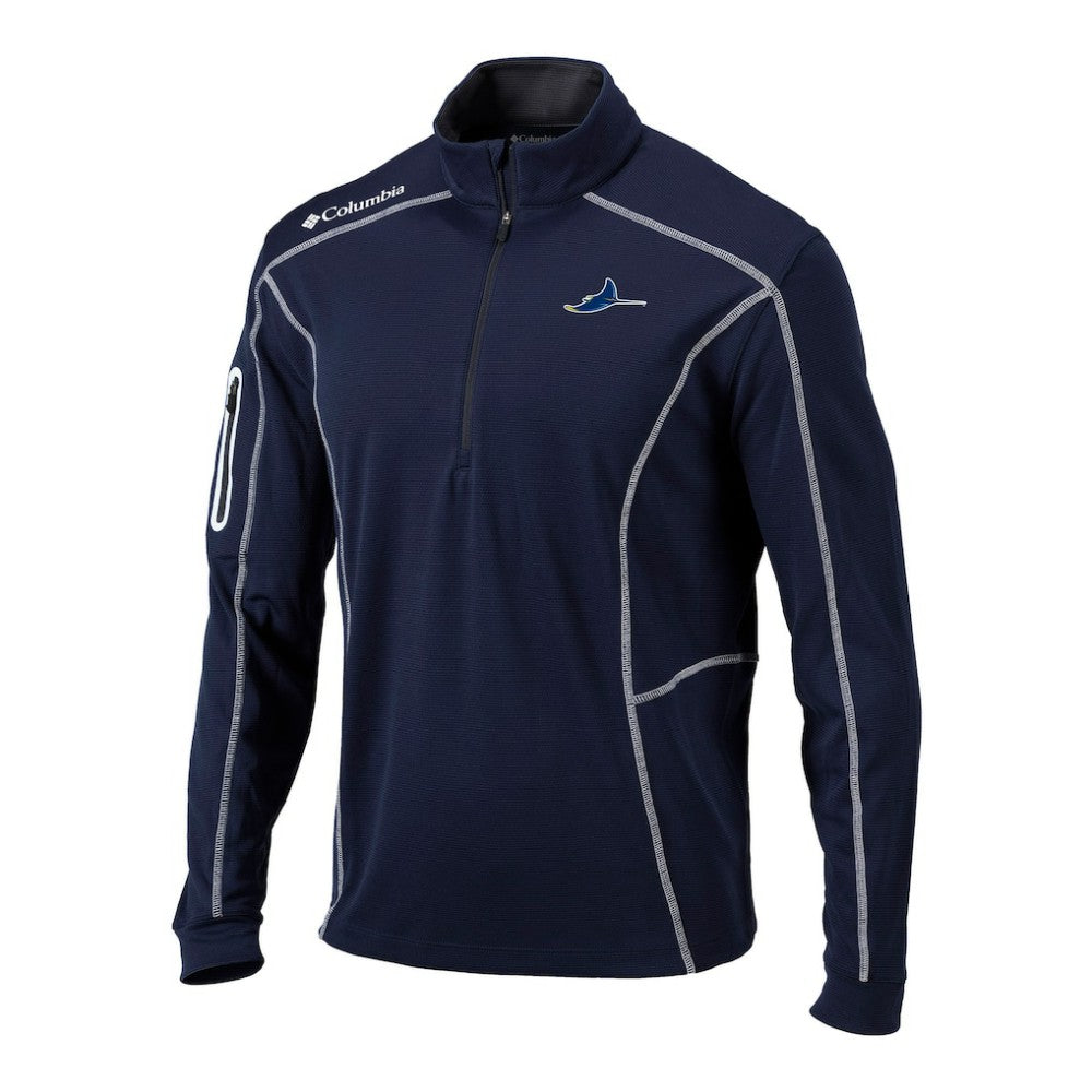 Tampa Bay Rays Columbia Omni-Wick Shotgun Quarter-Zip Pullover - Navy - Columbia Sale