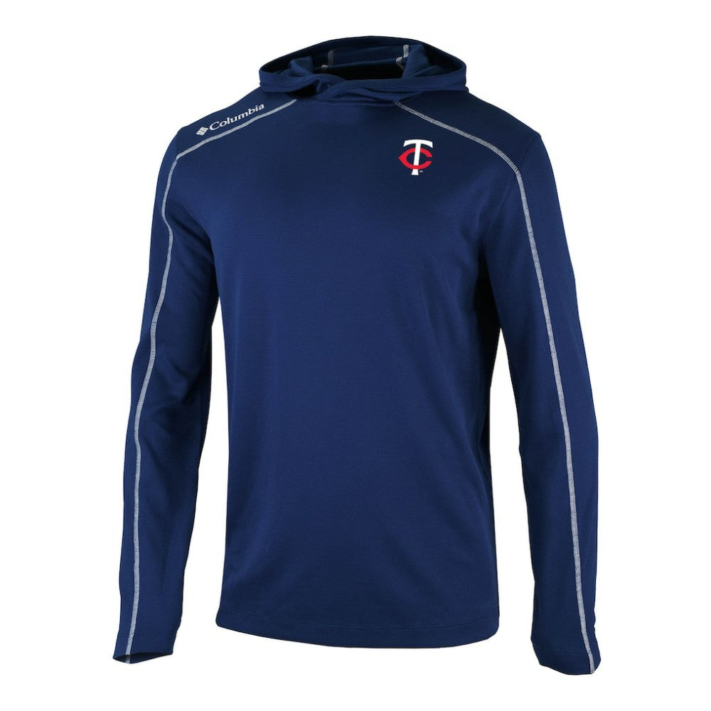 Minnesota Twins Columbia Omni-Wick Shotgun Pullover Hoodie - Navy - Columbia Lifestyle